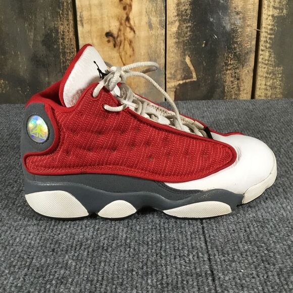 Nike Air Jordan 13 Retro PS Gym Red Flint sneakers kids size 3Y - Picture 6 of 9
